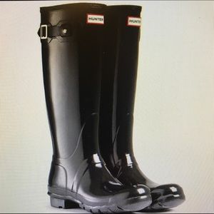 Black women's Hunter Boots